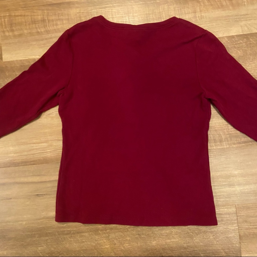 Karen Scott basic button top - Picture 6 of 6
